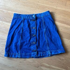 Women’s button up denim skirt